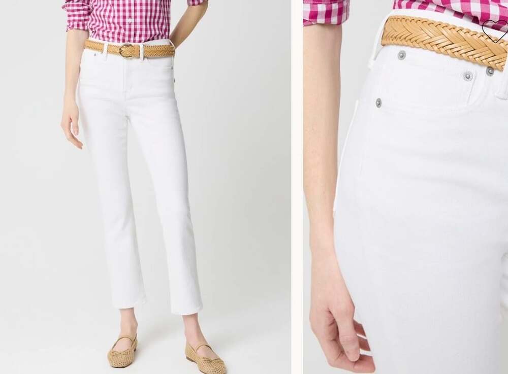 J.Crew Essential Straight Jean Size 31 White